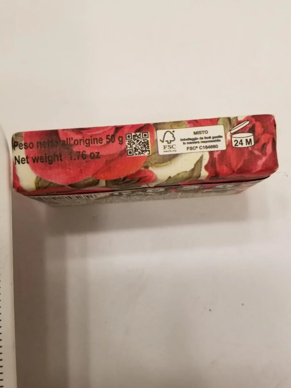 ✅Florinda La Dispensa Rose Natural Vegetable Bar Soap Italy 50g 1.76oz NWT New!!